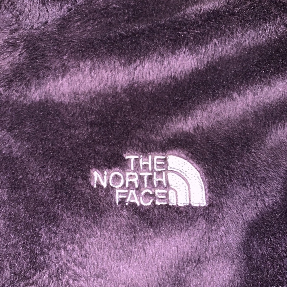 Fuzzy north face jacket
